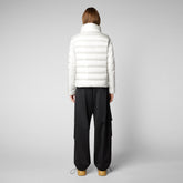 Women's Elsie Puffer Jacket in Off White - Holiday Party Collection | Save The Duck