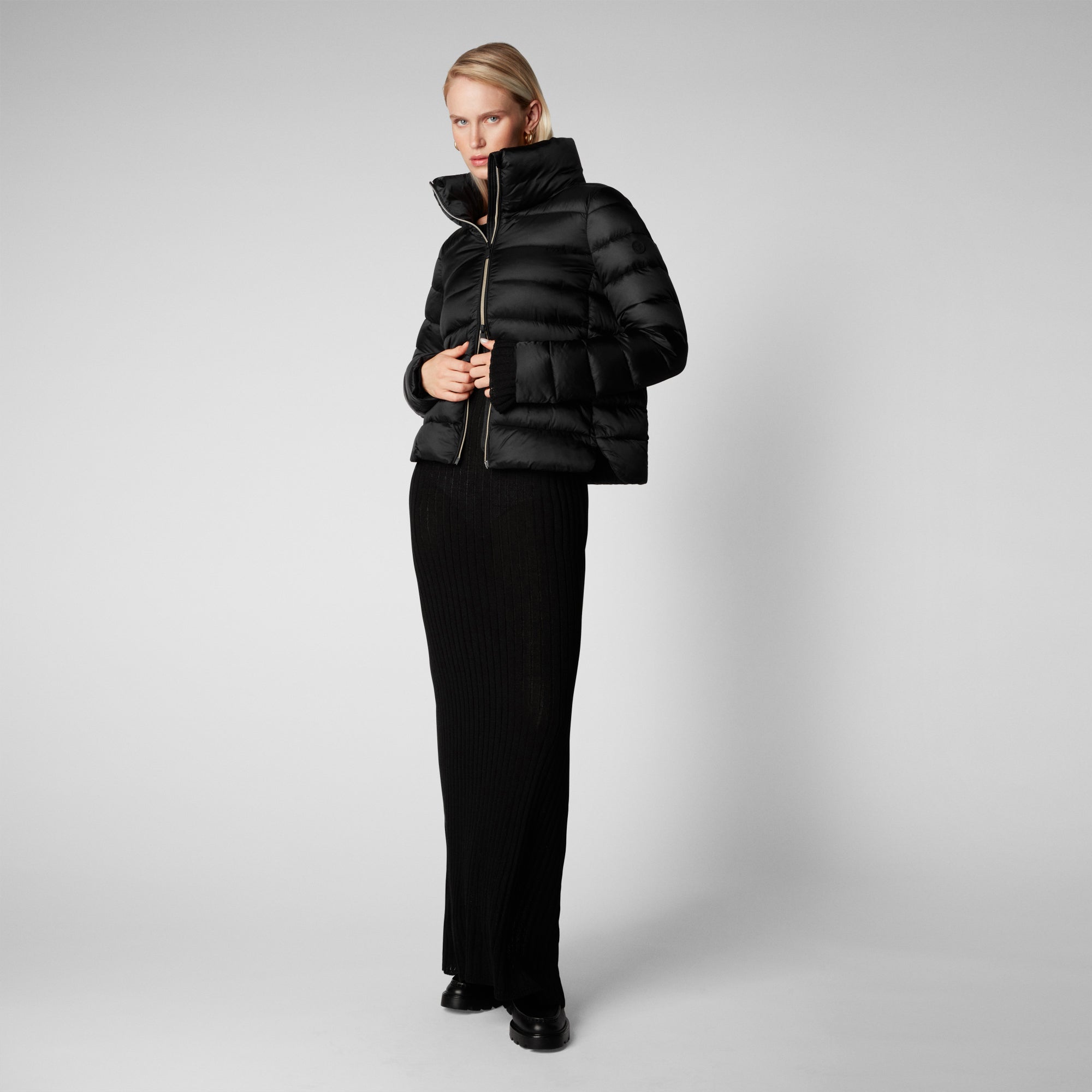 通販正規店 Women´s Puffer Short Jacket Winter Warm Oversize Padding Down Coat  (Beige，