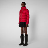 Women's Elsie Puffer Jacket in Tango Red - Red Collection | Save The Duck