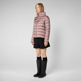 Women's Elsie Puffer Jacket in Misty Rose - Fall Winter 2023 Collection | Save The Duck