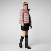 Women's Elsie Puffer Jacket in Misty Rose - Women's Collection | Save The Duck
