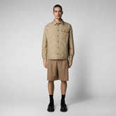 Men's Jani Shirt Jacket in Dune Beige - Men's Sale | Save The Duck