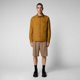 Veste chemise Jani pour hommes en marron bois de santal - Soldes pour hommes | Sauvez le canard