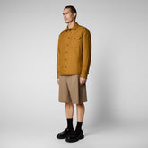 Men's Jani Shirt Jacket in Sandalwood Brown - Men's Icons | Save The Duck