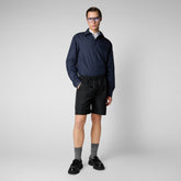 Men's Jani Shirt Jacket in Navy Blue - Men's Icons | Save The Duck