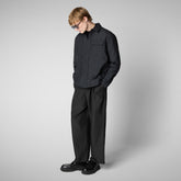 Men's Jacket Stellan in Blue Black - Icon's Men's Collection Outfit | Save The Duck