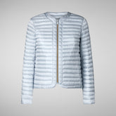 Women's Carina Puffer Jacket in Navy Blue | Save The Duck