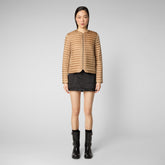 Women's Carina Puffer Jacket in Biscuit Beige - Jacket Collection | Save The Duck