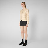Women's Carina Puffer Jacket in Shore Beige | Save The Duck