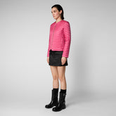 Women's Carina Puffer Jacket in Gem Pink - All Save The Duck Products | Save The Duck