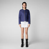 Women's Carina Puffer Jacket in Navy Blue - Jacket Collection | Save The Duck