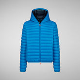 Men's Donald Hooded Puffer Jacket in Tango Red | Save The Duck