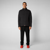 Men's Ari Stretch Puffer Jacket in Black - Men's Collection | Save The Duck