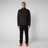 Men's Ari Stretch Animal free Puffer Jacket in Black | Save The Duck