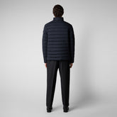 Men's Ari Stretch Puffer Jacket in Blue Black - Sales Men | Save The Duck