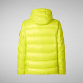 Man's animal free puffer jacket maxime in lichen green | Save The Duck