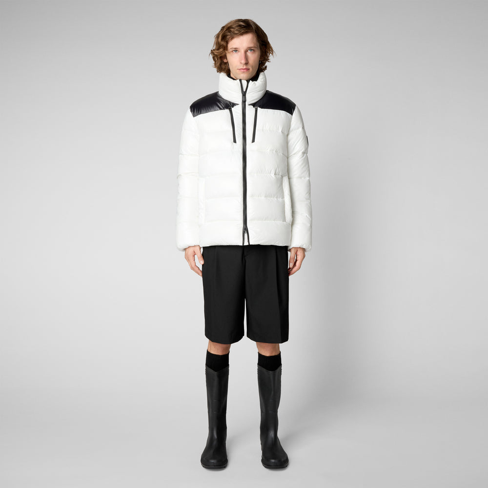 Men's Mitch Puffer Jacket in Off White