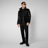 Men's Mitch Puffer Jacket in Black - Fall Winter 2023 Men's Collection | Save The Duck
