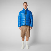Men's Mitch Puffer Jacket in Blue Berry - Men's LUCK Collection | Save The Duck