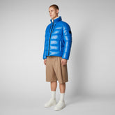 Men's Mitch Puffer Jacket in Blue Berry | Save The Duck