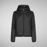 Women's Ruth Hooded Jacket in Black | Save The Duck