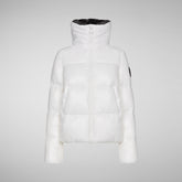 Women's Moma Puffer Jacket in Off White | Save The Duck