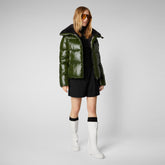 Women's Moma Puffer Jacket in Pine Green | Save The Duck
