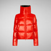 Women's Moma Puffer Jacket in Poppy Red | Save The Duck