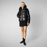 Women's Animal free Puffer Jacket Moma in Black - Women's Icons | Save The Duck