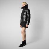 Women's Animal free Puffer Jacket Moma in Black - Women's Icons | Save The Duck