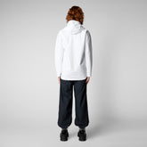 Women's Dawa Rain Jacket in White - All Save The Duck Products | Save The Duck