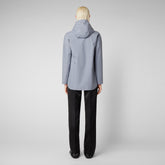 Women's Dawa Rain Jacket in Rain Grey - Rainy Collection | Save The Duck