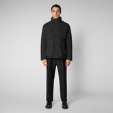 Men's Halim Jacket in Black - Raincoats & Windbreakers for Men | Save The Duck