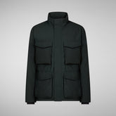 Men's Halim Jacket in Green Black | Save The Duck