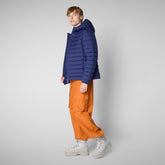 Men's Juncus Hooded Puffer Jacket in Eclipse Blue | Save The Duck