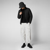 Man's Erion Puffer Jacket in Black | Save The Duck