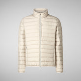 Man's Erion Puffer Jacket in Rainy Beige | Save The Duck