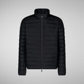 Man's Erion Puffer Jacket in Blue Black | Save The Duck