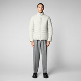 Men's Erion Puffer Jacket in Off White | Save The Duck