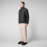 Men's Erion Puffer Jacket in Black - SaveTheDuck Sale | Save The Duck