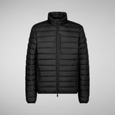 Men's Erion Puffer Jacket in Burgundy Black | Save The Duck