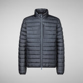 Men's Erion Puffer Jacket in Blue Black | Save The Duck