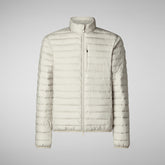Men's Cole Puffer Jacket in Rainy Beige | Save The Duck