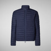 Men's Cole Puffer Jacket in Navy Blue | Save The Duck
