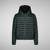 Men's Morus Hooded Jacket in Black | Save The Duck