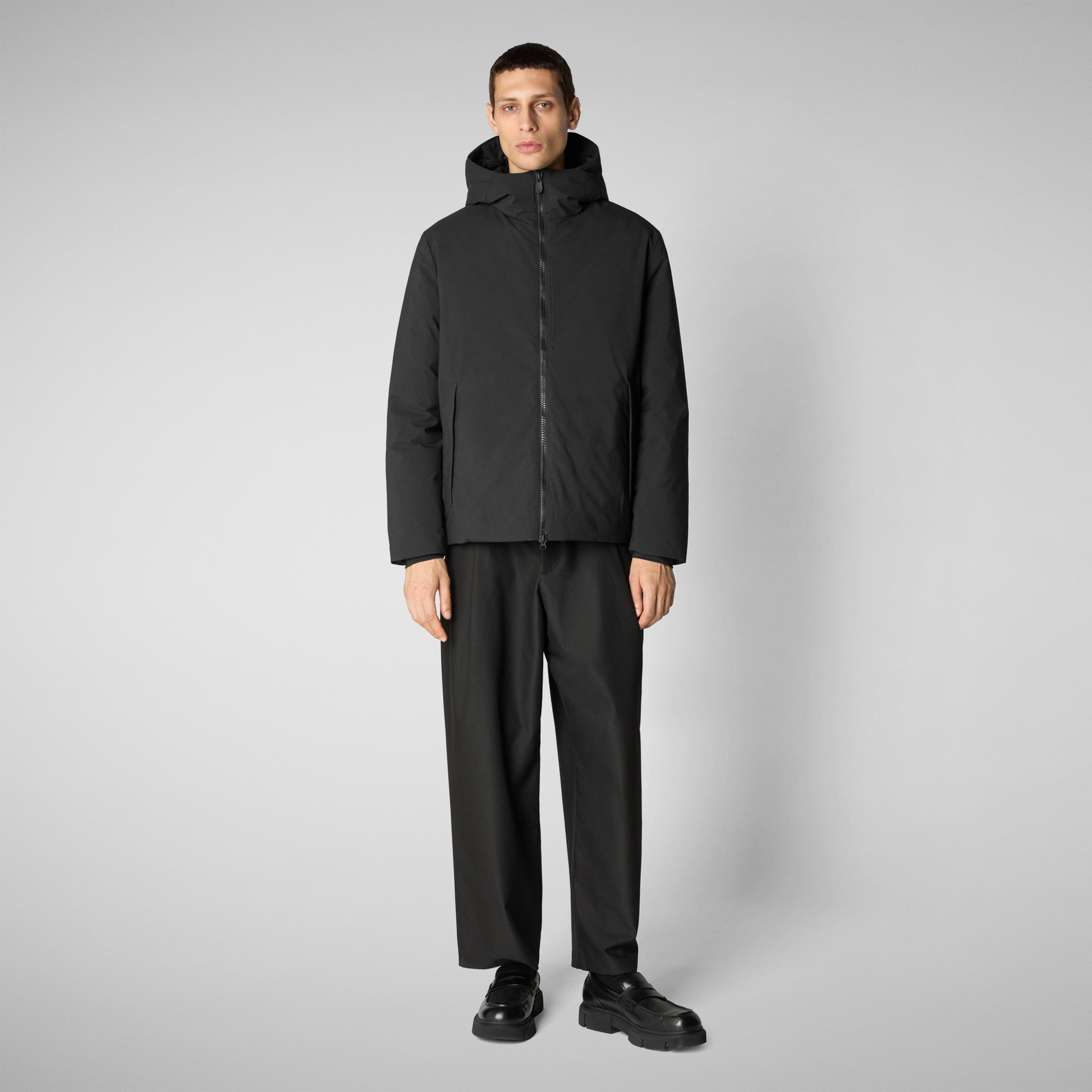 Men's Hooded Jacket Obione in Black