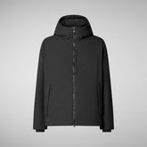 Veste à capuche Obione pour homme en noir | Save The Duck