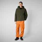 Men's Hooded Jacket Obione in Land Green | Save The Duck