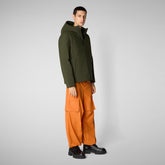 Men's Hooded Jacket Obione in Land Green - Men's Jackets | Save The Duck