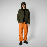 Men's Hooded Jacket Obione in Land Green - Men's Jackets | Save The Duck